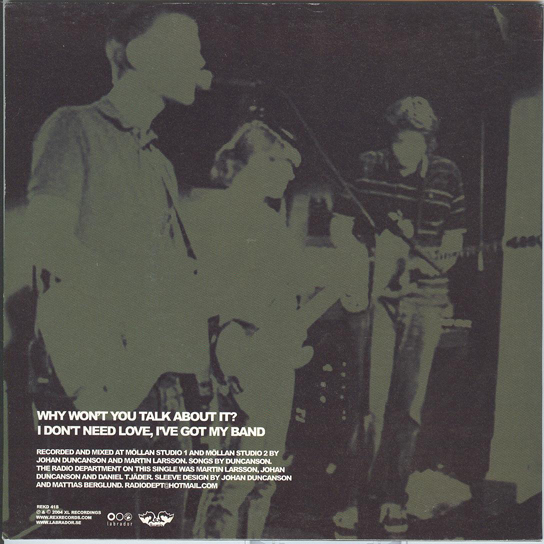 The Radio Dept. - Why Won't You Talk About It? (CD / Vinyl) - scans, artwork, images, photo's